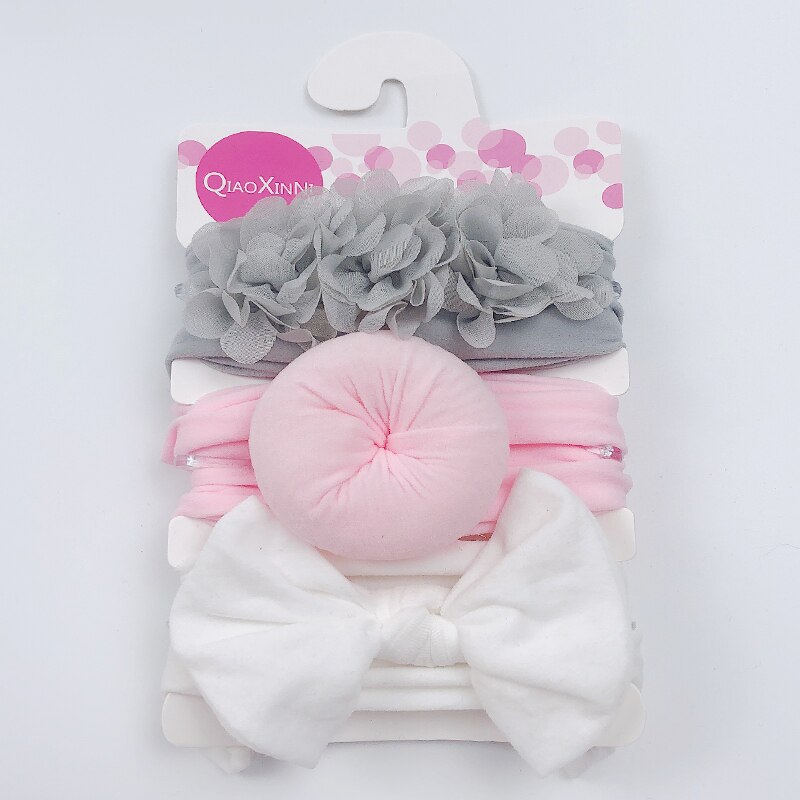 Elastic Baby Headband Set (3 Pcs)